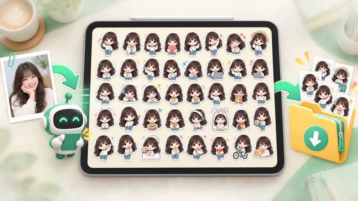 1枚の写真から40個セットの LINEスタンプの制作と申請まで丸投げ！ AIでLINEスタンプ40個を一括作成する方法｜セリフ・審査まで解説