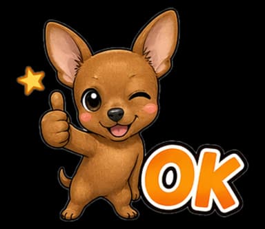 Contoh stiker LINE AI dari foto hewan peliharaan