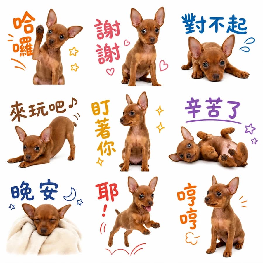 Stampo 生成的 AI LINE 貼圖 40 張整組